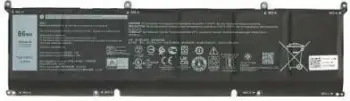 Bateria Dell 86WHR 6 Cell Lithium Ion e zezë