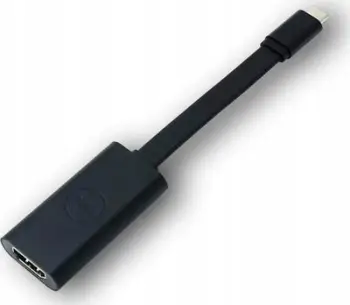 Adapter video Dell USB C në HDMI 2.0, 4K, i zi
