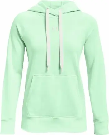 Duks pa zinxhir Under Armour për Femra, Rival Fleece HB, ngjyrë e gjelbër