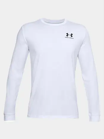 Maicë me mëngë të gjata për meshkuj Under Armour, e bardhë