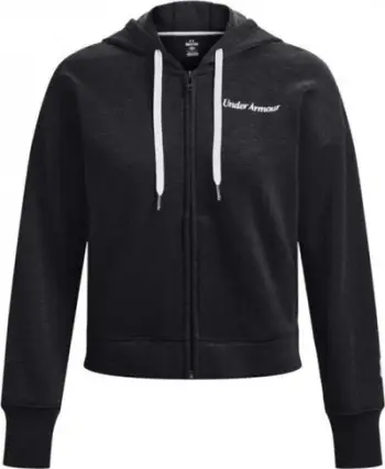 Bluzë me kapuç Under Armour Essential Fleece Script FZ 1374106, për femra, L, e zezë