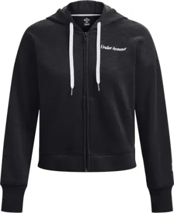 Bluzë me kapuç Under Armour Essential Fleece Script FZ 1374106, për femra, M, e zezë