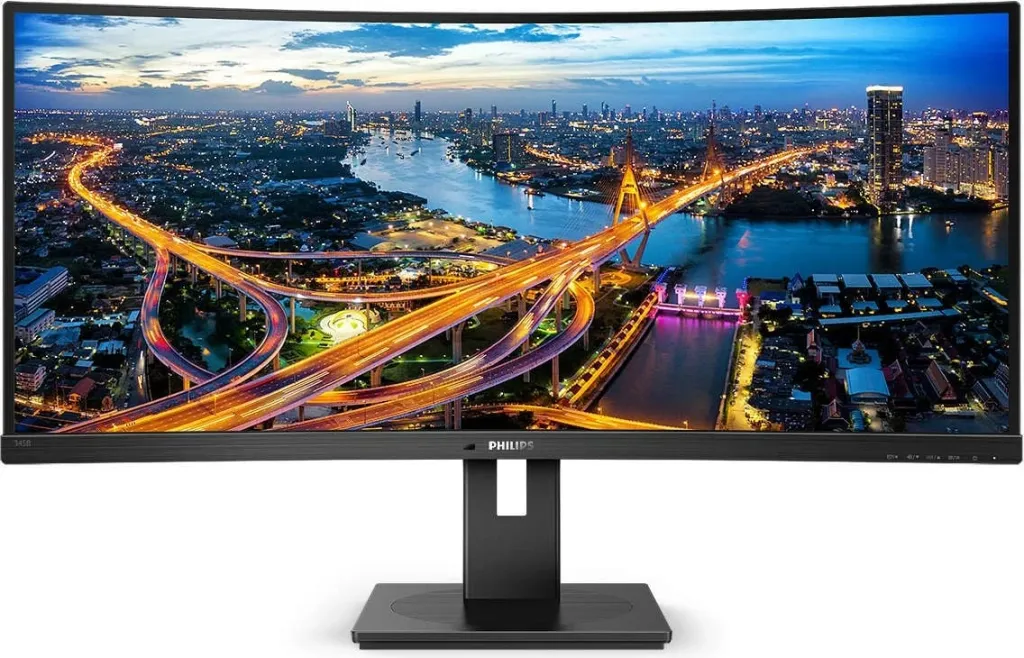 Monitor PHILIPS 345B1C, 34”, WQHD, Curved, i zi - 1