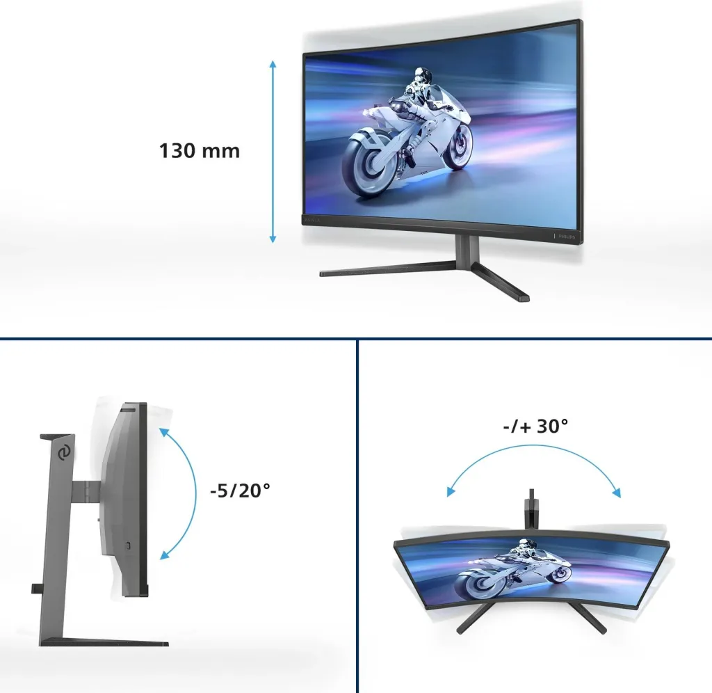 Monitor Philips Evnia 27M2C5200W, 27", Full HD, i zi - 12