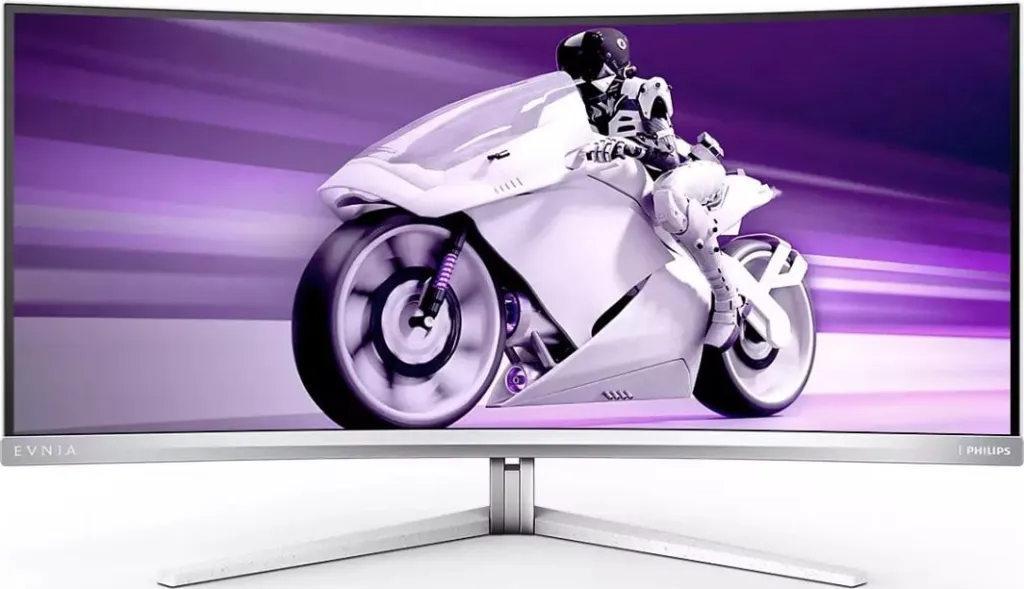 Monitor Philips 34M2C8600/00, 34", OLED, i bardhë - 1