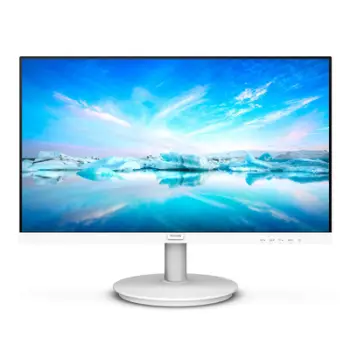 Monitor Philips V Line, 23.8", 1920 x 1080, 75 Hz, i bardhë