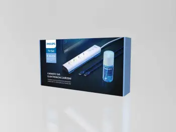 Set 3-in-1 Philips TVSET01/58, kabllo vazhduse + kabllo HDMI + sprej për pastrim