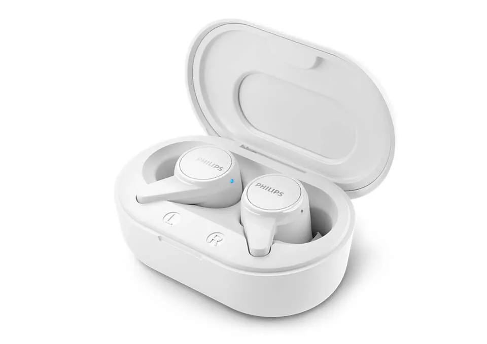 Dëgjuese Buds Philips TAT1207WT/00, wireless IPX4 Splash Mic, të bardha - 1