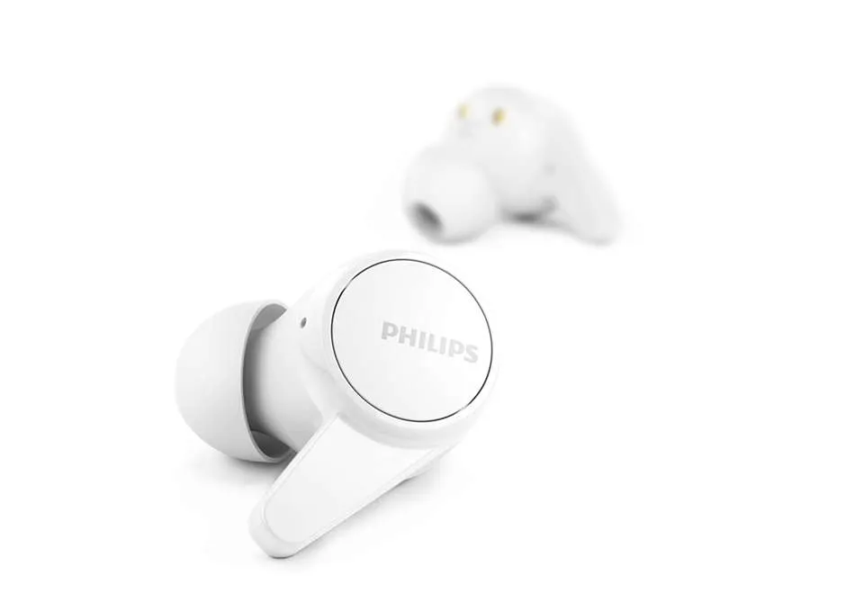 Dëgjuese Buds Philips TAT1207WT/00, wireless IPX4 Splash Mic, të bardha - 4