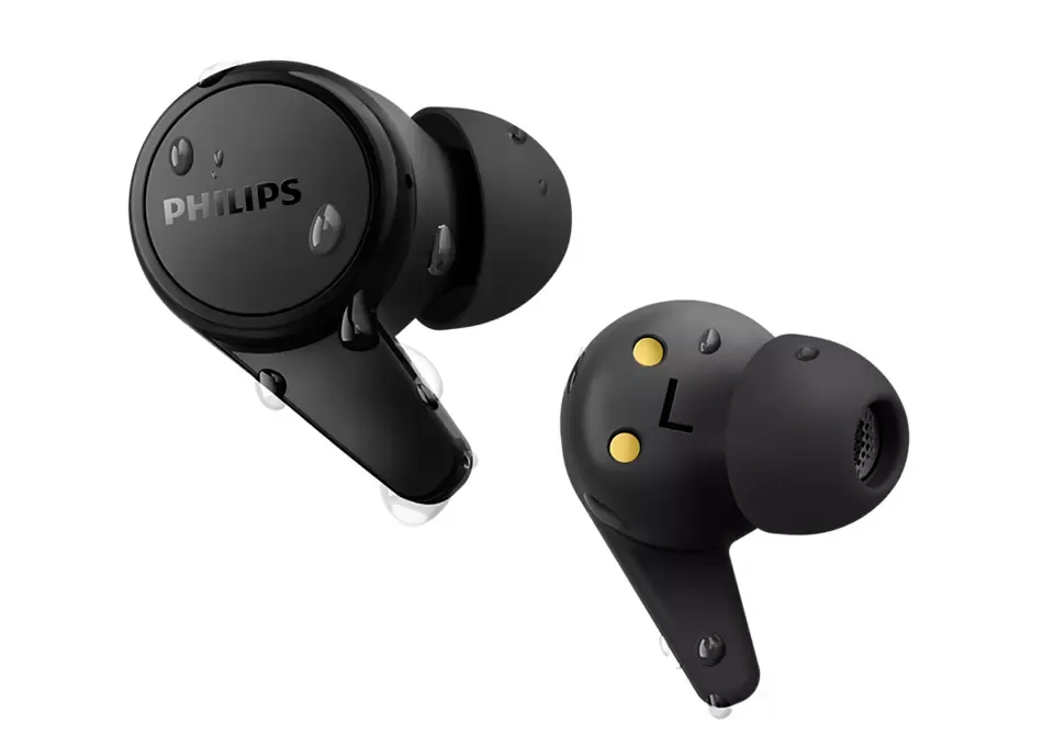 Dëgjuese Buds Philips TAT1207BK/00, wireless IPX4 Splash Mic, të zeza - 4