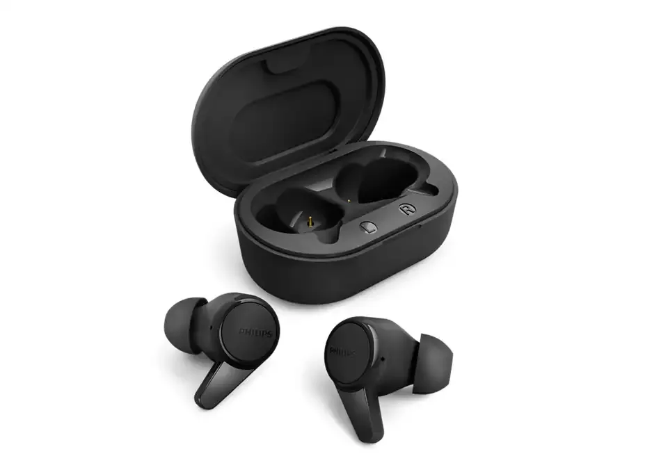 Dëgjuese Buds Philips TAT1207BK/00, wireless IPX4 Splash Mic, të zeza - 5