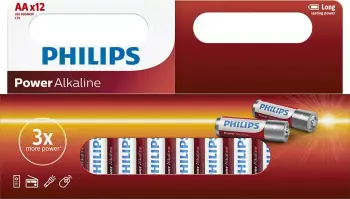 Bateri Philips LR6P12W/10, power alkaline AA / 12