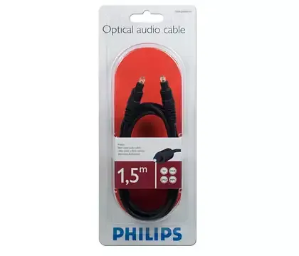 Kabllo optike Philips SWA2302W/10, 1.5, e zezë - 2