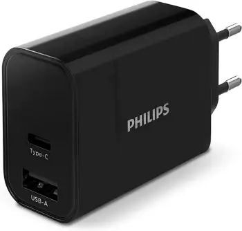 Karikues fast charging Philips DLP2621/12, dual port USB-A/ type-C 30W, i zi
