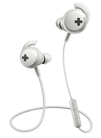 Dëgjuese Philips SHB4305WT/00, wireless, BASS+ Mic, të bardha