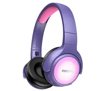 Kufje për fëmijë Philips TAKH402PK/00, wireless, LED Mic, rozë