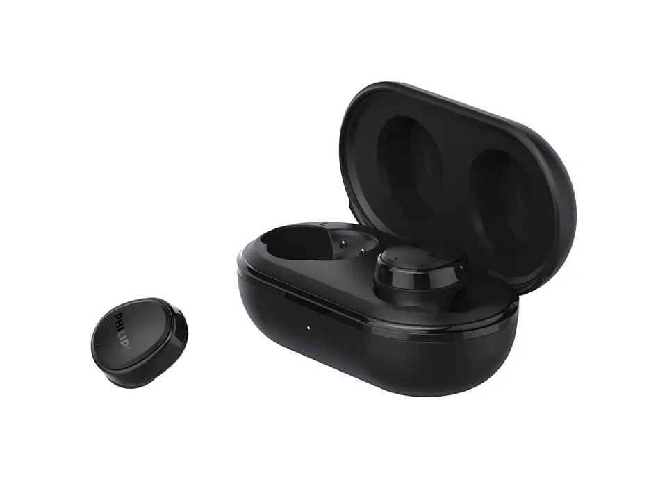 Dëgjuese Buds Philips TAT4556BK/00, wireless ANC Mic, të zeza - 2