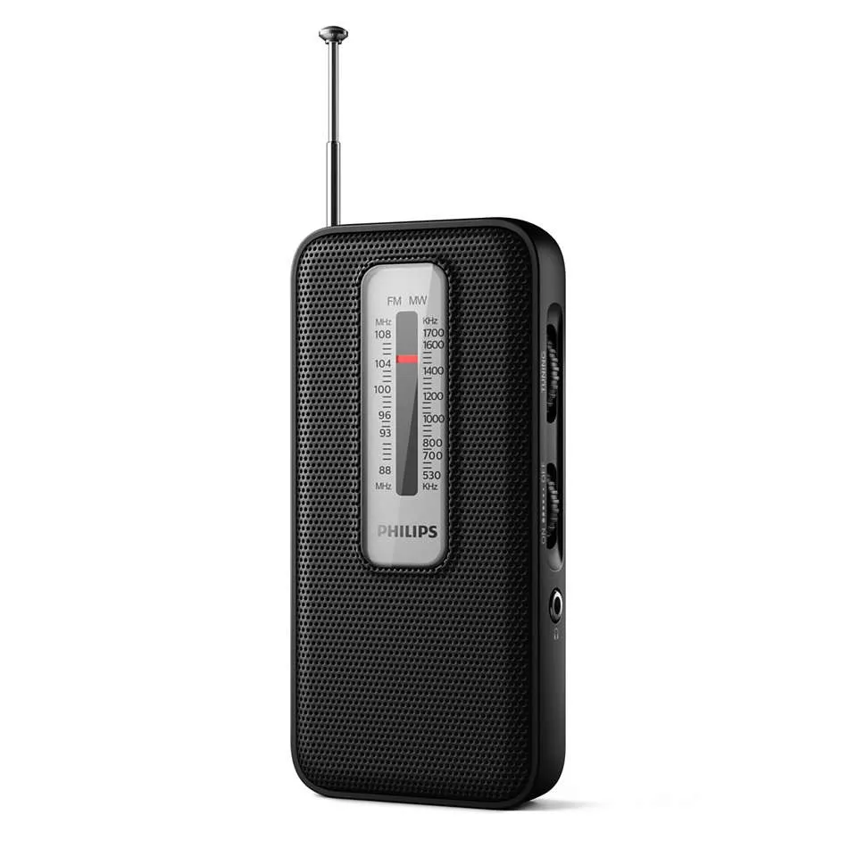 Radio portative Philips TAR1506/00, fm aux, e bardhë - 3