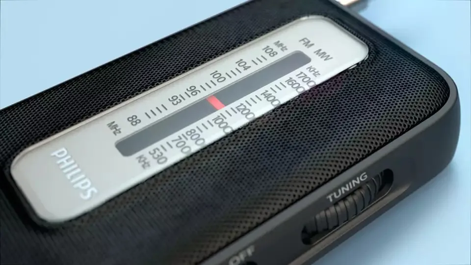 Radio portative Philips TAR1506/00, fm aux, e bardhë - 4