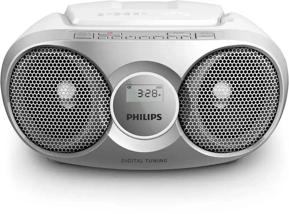 Radio Philips AZ215S/12, CD, FM AUX, e argjendtë - 1
