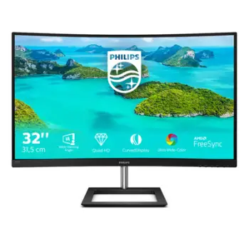 Monitor Philips E Line, 31.5", 2560 x 1440, Quad HD, 75 Hz, i zi