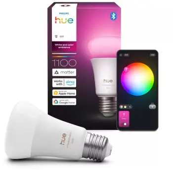 Llambë smart Philips Hue WACA E27, 8.1W, 1100 lm, RGB CCT, e bardhë
