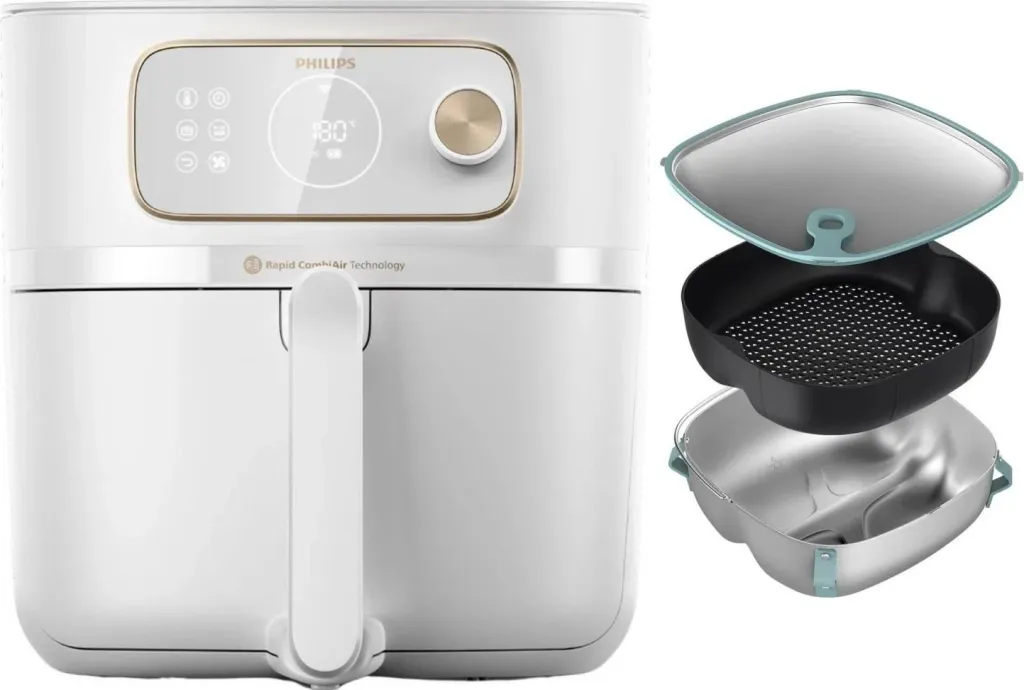 Fryer pa yndyrë Philips HD9876/25, 8.3L, smart, i bardhë - 2