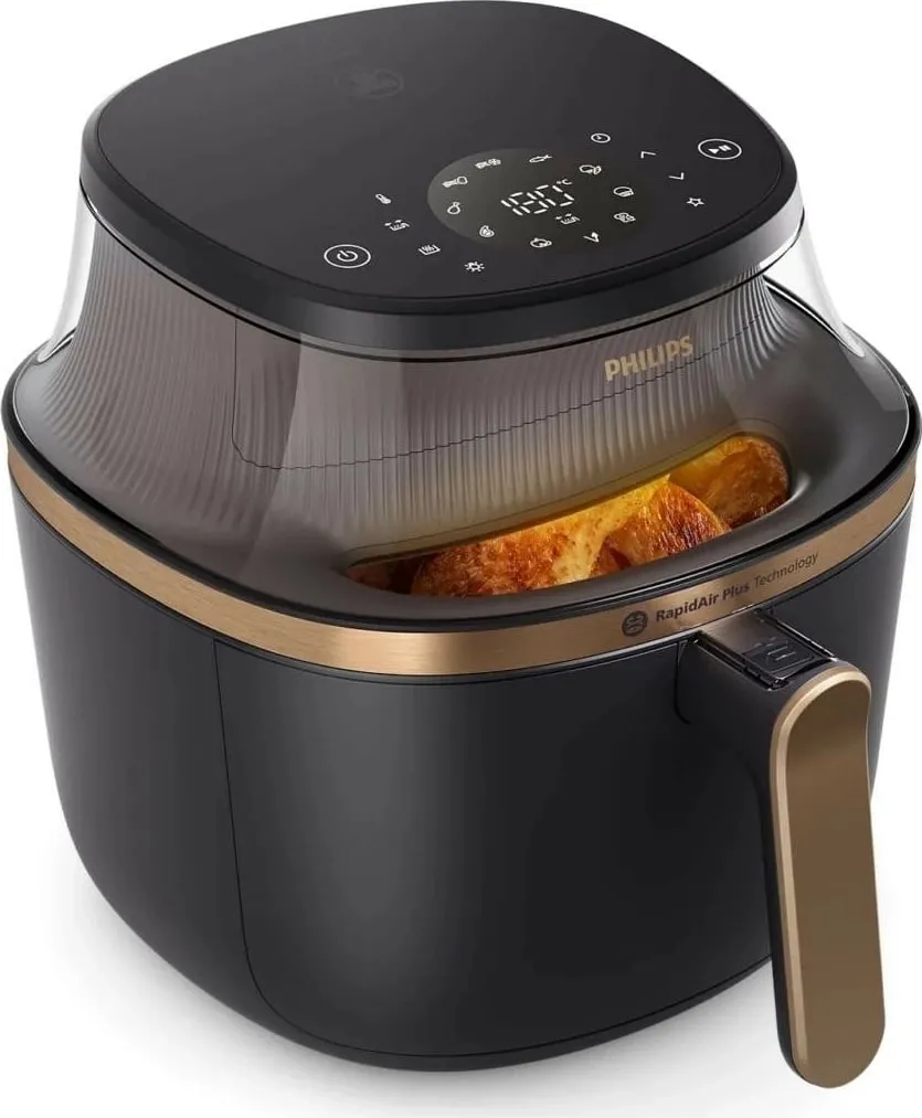 Fryer Philips Ovi Mini 3000 NA322/00, 4.2L, 1400W, e zezë/ari - 3