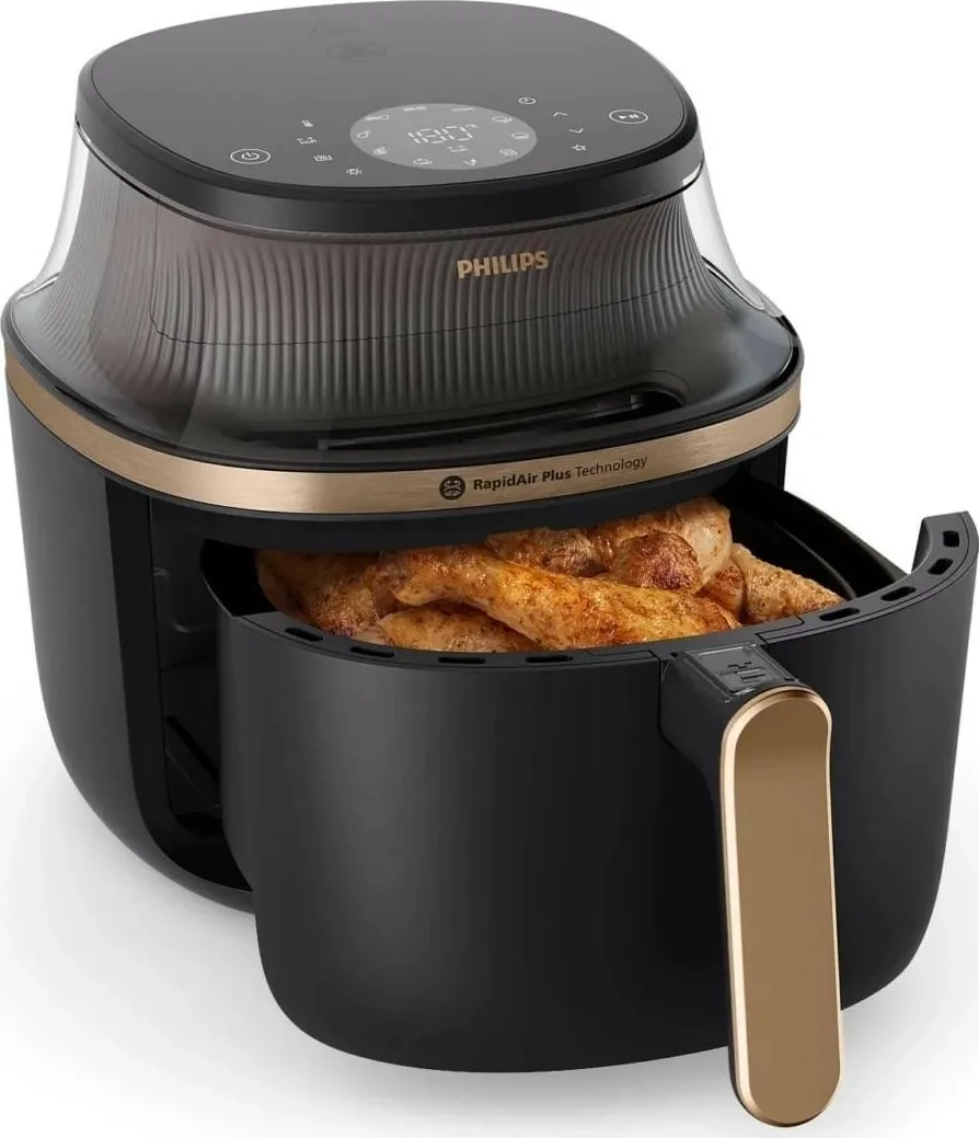 Fryer Philips Ovi Mini 3000 NA322/00, 4.2L, 1400W, e zezë/ari - 4