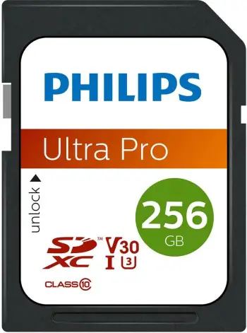 Kartë memorie Philips Ultra Pro SDXC, 256GB, Class 10 UHS-I U3 V30
