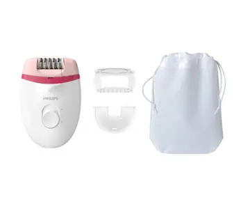 Epilator Philips Satinelle Essential BRE255/00, i bardhë/rozë