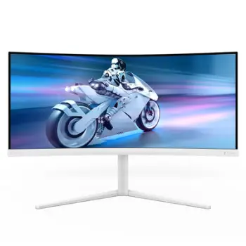 Monitor Philips 34M2C5501A/00, 34 inç, WQHD, 180Hz, i bardhë