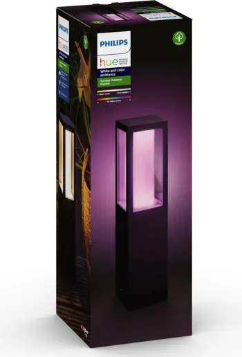 Dritë oborri Philips Hue Impress, smart LED, për jashtë, e zezë