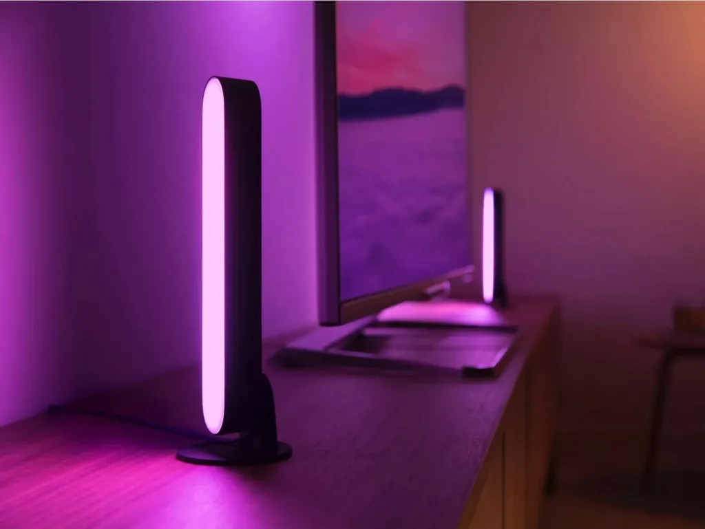 Llambë tavoline smart Philips Hue Play, LED, ZigBee, e zezë - 2