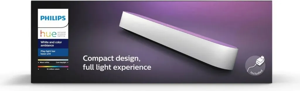Llambë tavoline Philips Hue 1xPlay RGBW, e bardhë - 1