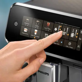 Aparat kafeje Philips EP3343/50, plotësisht automatik, 1.8 L, i bardhë