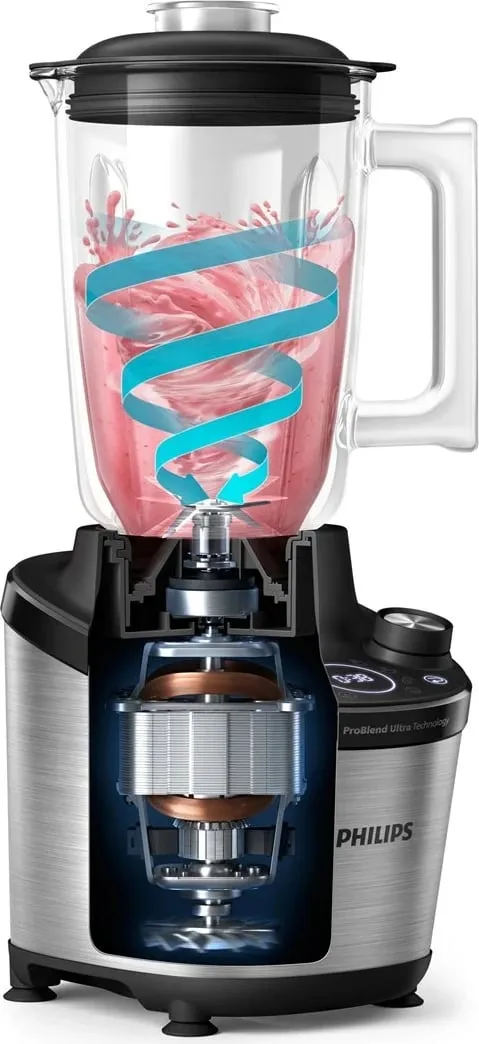 Blender Philips 7000 HR3760/10, 2 L, 1500 W, Inox - 5