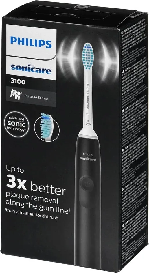 Furçë elektrike Philips 3100 për dhëmbë, Sonic technology, e zezë - 1