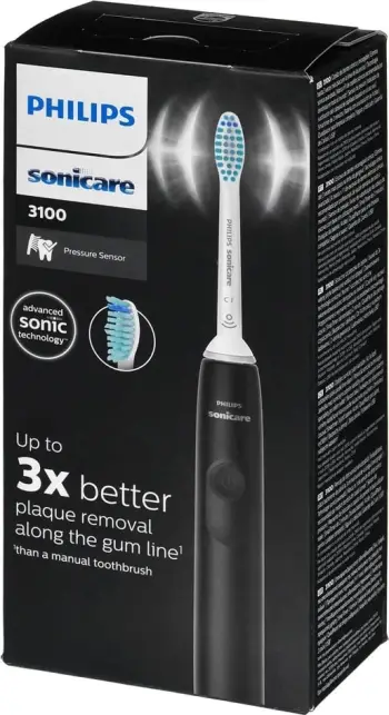 Furçë elektrike Philips 3100 për dhëmbë, Sonic technology, e zezë