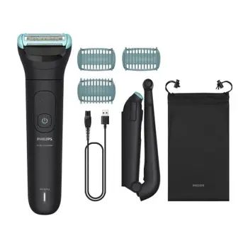 Trimmer trupi Philips Bodygroom Series 5000 BG5480/15, pa tel, i papërshkueshëm nga uji, gri