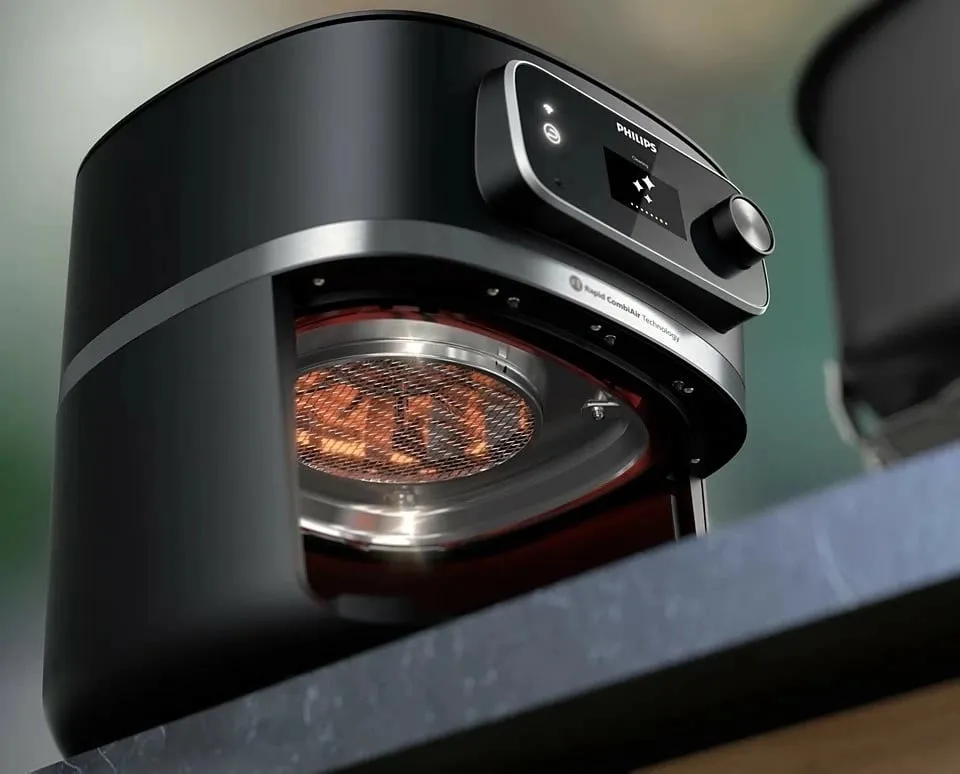 Fritezë me ajër Philips HD9880/90, pa vaj, me termometër, gri - 5
