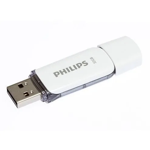 USB Philips Snow Edition FM32FD70B/00, 32GB, USB 2.0, e bardhë - 1