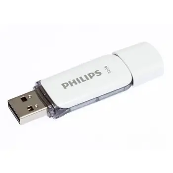 USB Philips Snow Edition FM32FD70B/00, 32GB, USB 2.0, e bardhë