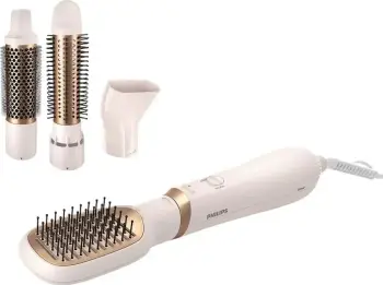 Stilizues flokësh Philips BHA310/00, 2 në 1 tharëse dhe furçë rrotulluese, teknologji jonizimi, i bardhë
