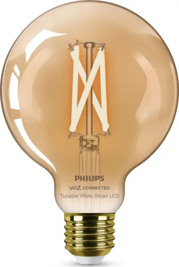 Llambë smart Philips G95, E27, 7W 50W, xham amber
