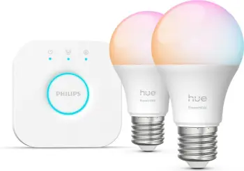 Set llamba inteligjente Philips Hue Essential WCA 806 A60 E27, 806 lm, multingjyrëshe, të bardha