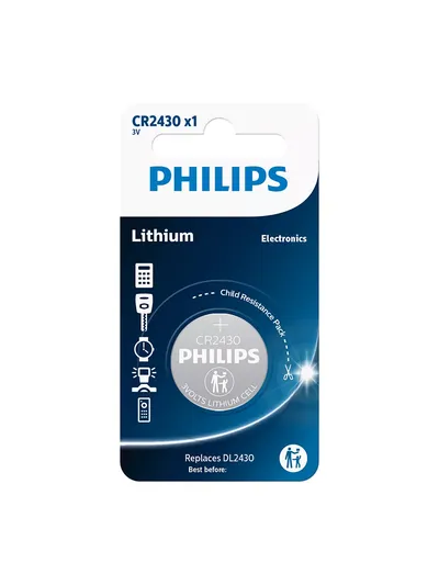 Bateri Philips CR2430/00B, mini lithium / 1 - 1