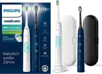 Furçë dhëmbësh elektronike Philips Sonicare ProtectiveClean HX6851/34, e bardhë dhe blu