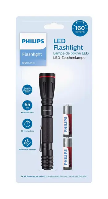 Dritë Philips SFL1001P/10, LED IPX4, e zezë