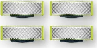 Teh rroje Philips OneBlade QP240/50, set 4 copë, metalik, argjendtë